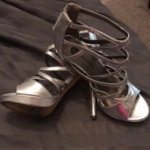 Silver heels